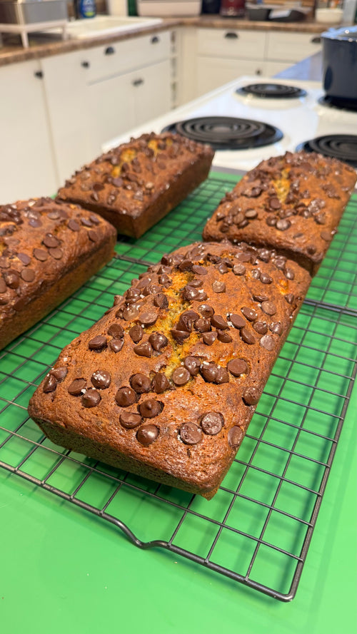 Salted Chocolate Chip Banana Bread